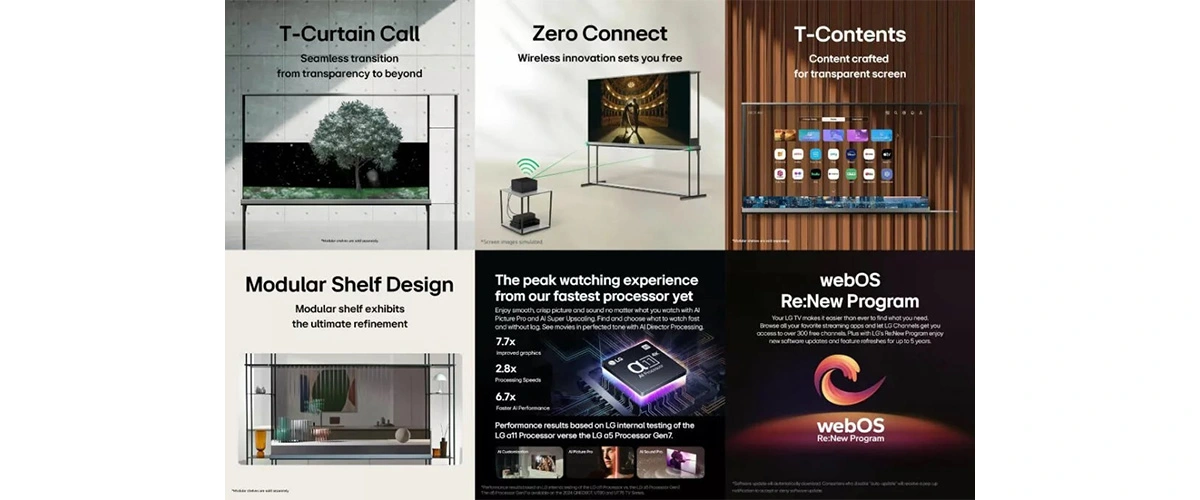 ویژگی‌های تلویزیون OLED Signature T