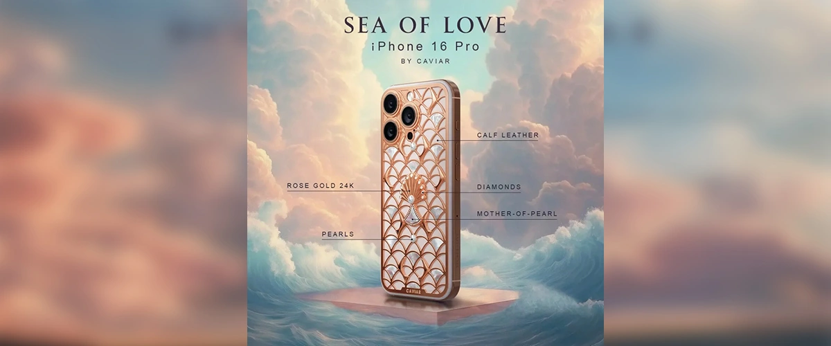 آیفون 16 پرو کاویار مدل Sea of Love