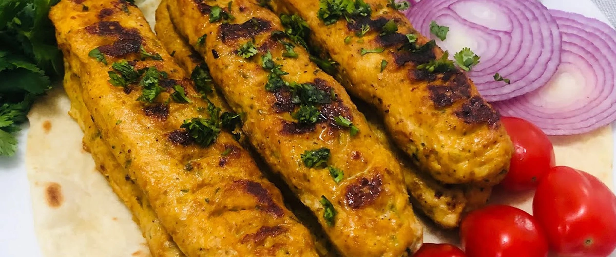 کباب کوبیده مرغ زغالی