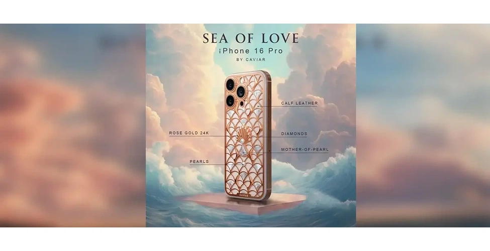 آیفون 16 پرو کاویار مدل Sea of Love