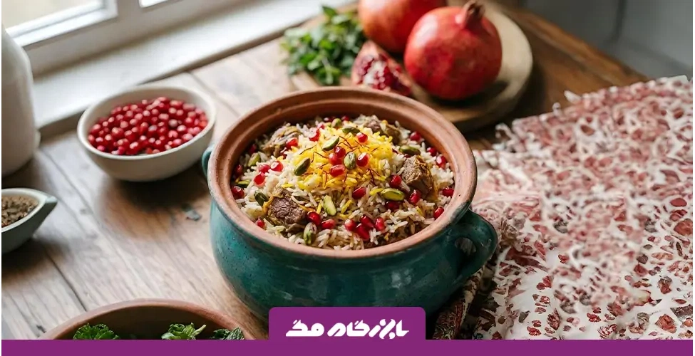 طرز تهیه انار پلو شیرازی