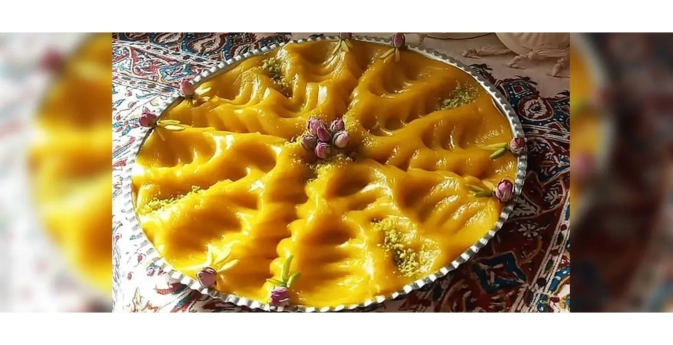 حلوا شیر زعفرانی