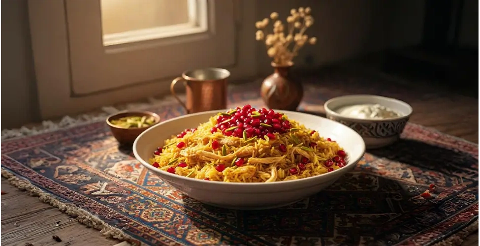 انار پلو شیرازی اصیل