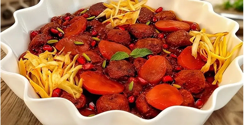 خورشت سیر و انار