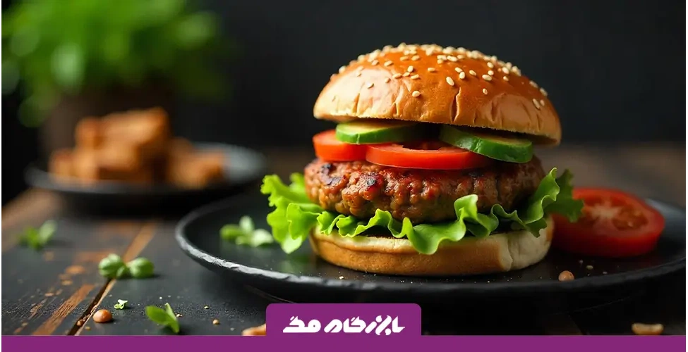 ساندویچ برگر گیاهی
