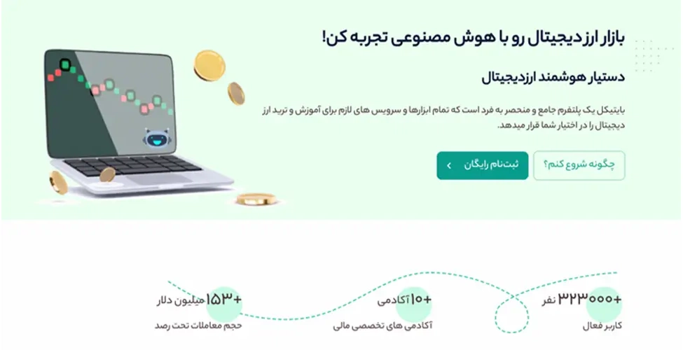 بایتیکل، پلتفرم ترید با هوش مصنوعی