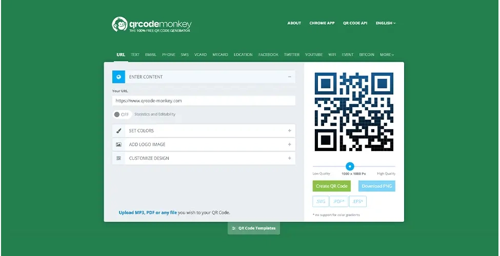 سایت QRCode Monkey