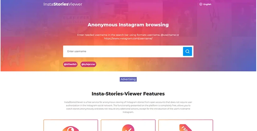 وبسایت InstaStoriesViewer