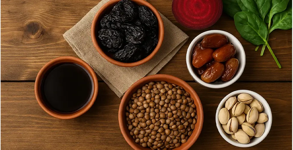 مواد غذایی مناسب کم خونی