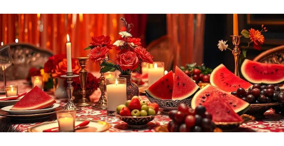 سفره شب یلدا مجلسی