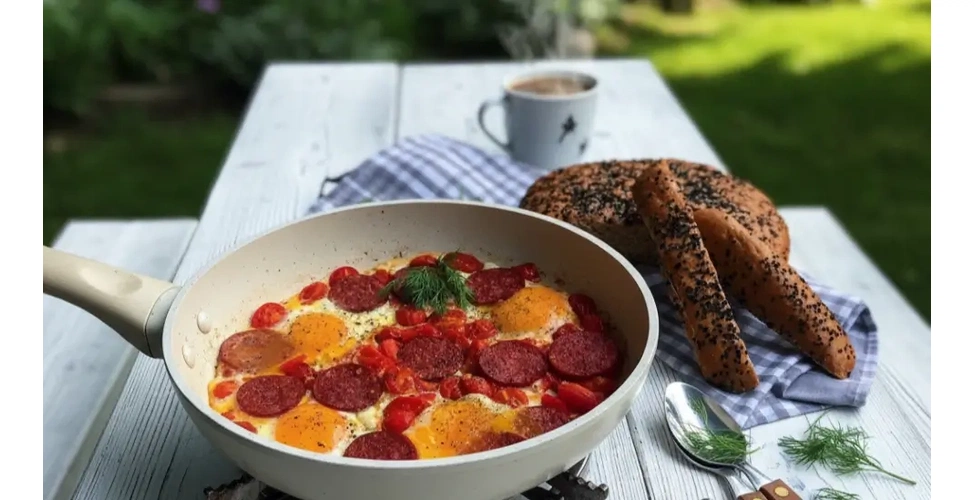املت گوجه فرنگی و سوسیس