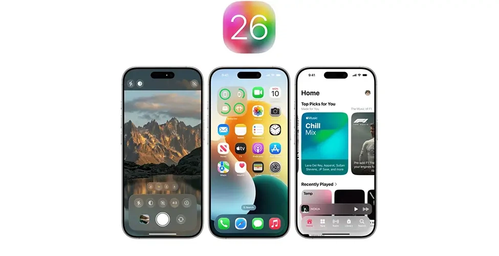 رابط کاربری iOS 26