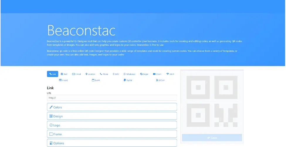ابزار انلاین Beaconstac