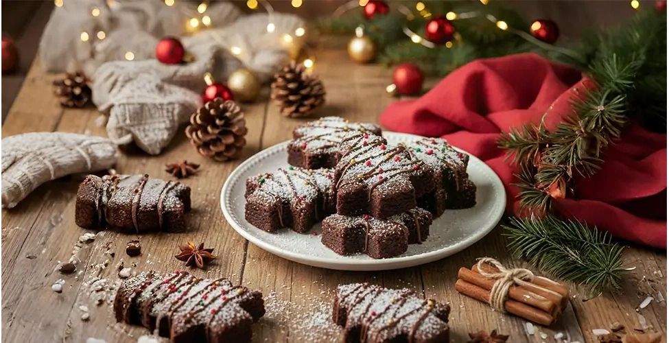 براونی درخت کریسمس