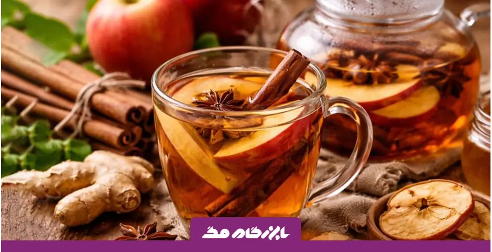 دمنوش سیب و دارچین - بازرگام مگ