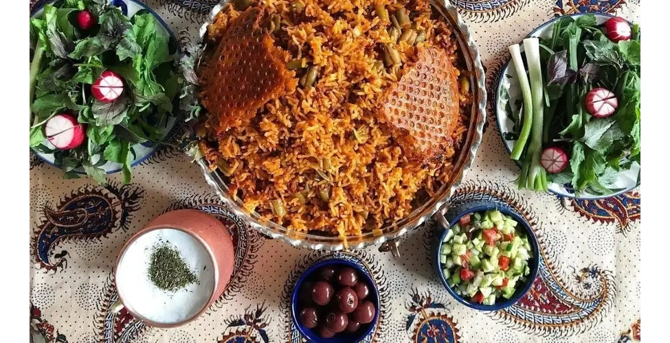 لوبیا پلو سحری ماه رمضان