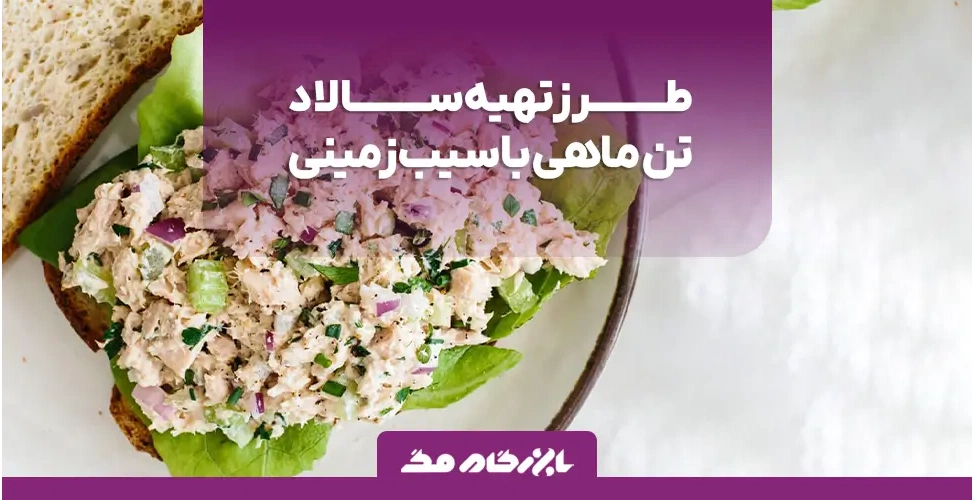 سالاد تن ماهی با سیب زمینی خانگی