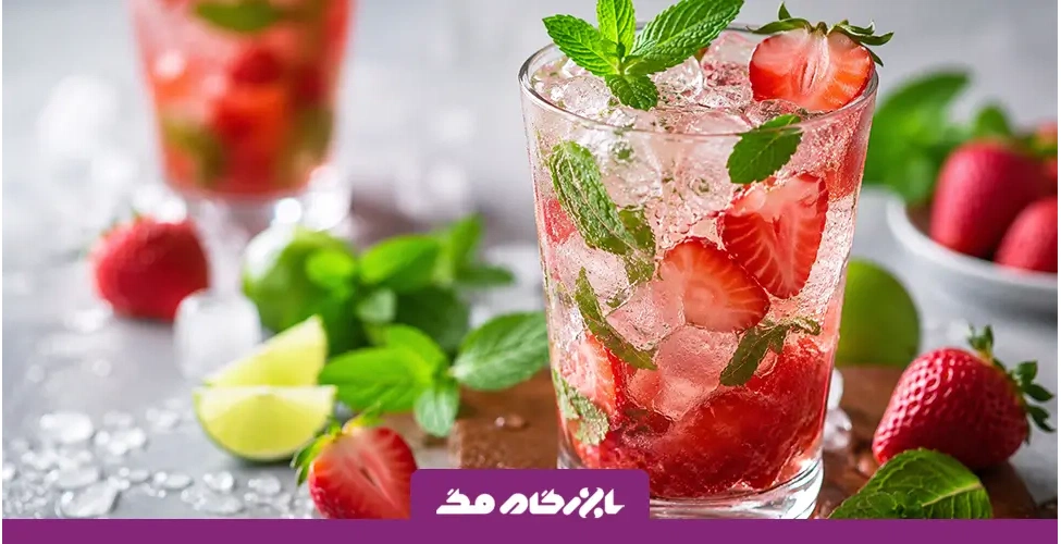 طرز تهیه موهیتو توتفرنگی خانگی