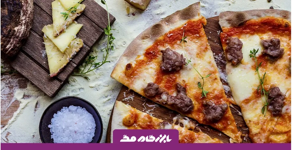 طرز تهیه پیتزا سیر و استیک