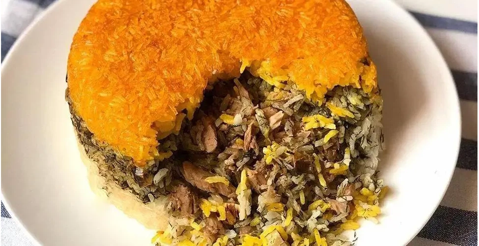شوید پلو با تن ماهی