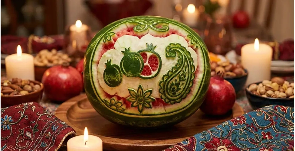 حکاکی روی پوست هندوانه