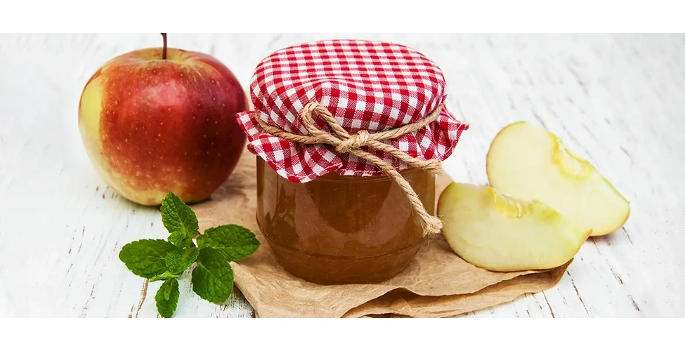 بسته بندی مربای سیب