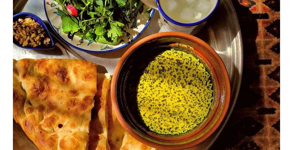 غذای سنتی کله جوش با نان سنگک