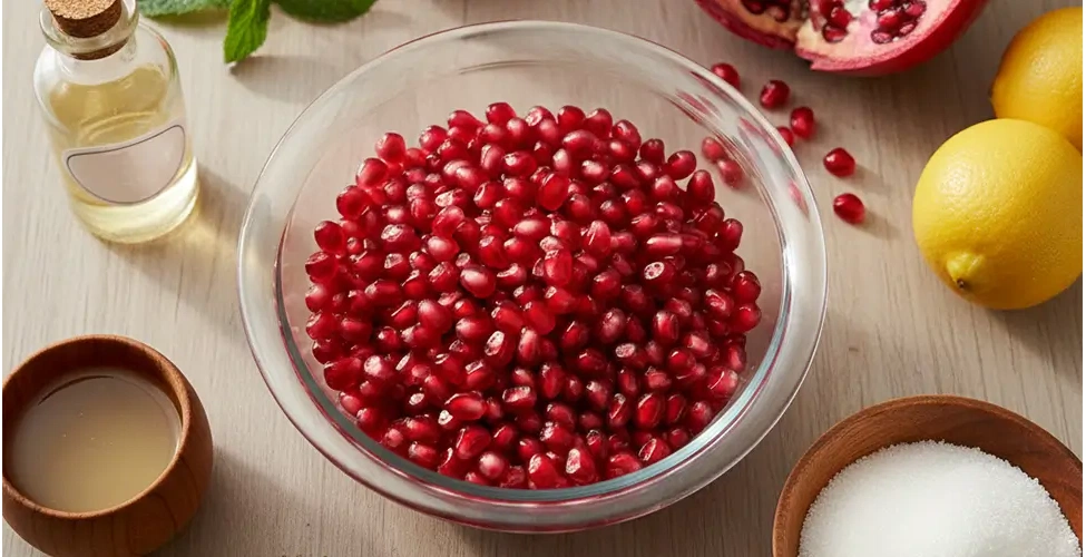مواد اولیه مربای انار