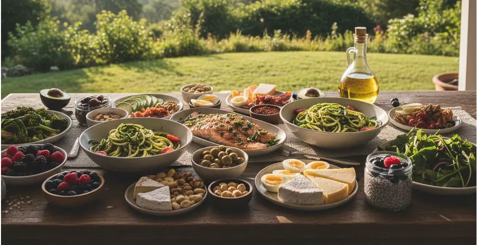 میز غذاهای مجاز رژیم کتو