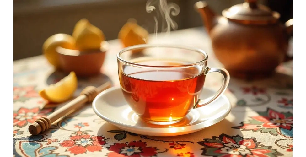 یک فنجان چای به خانگی خوش عطر