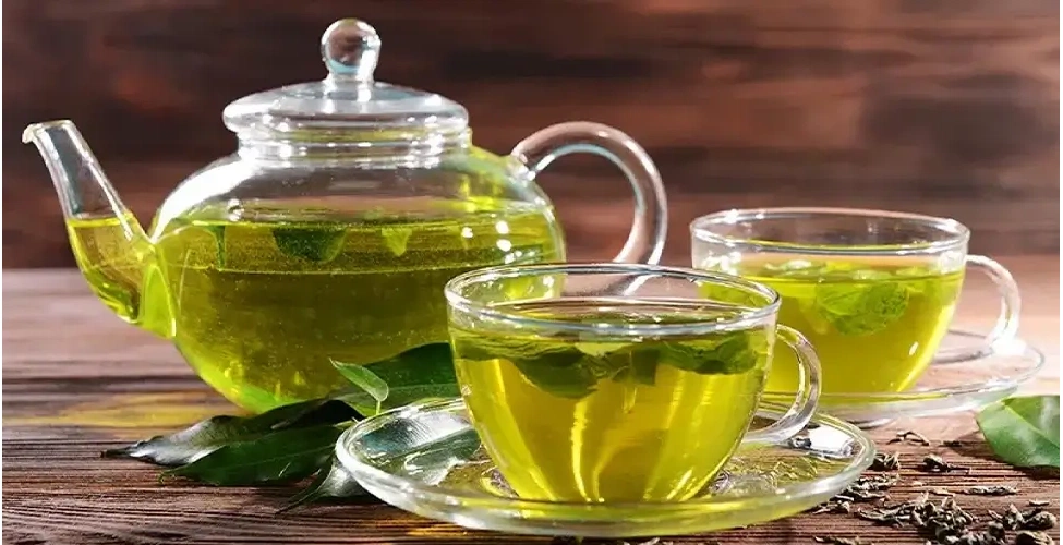 دمنوش چای سبز خانگی