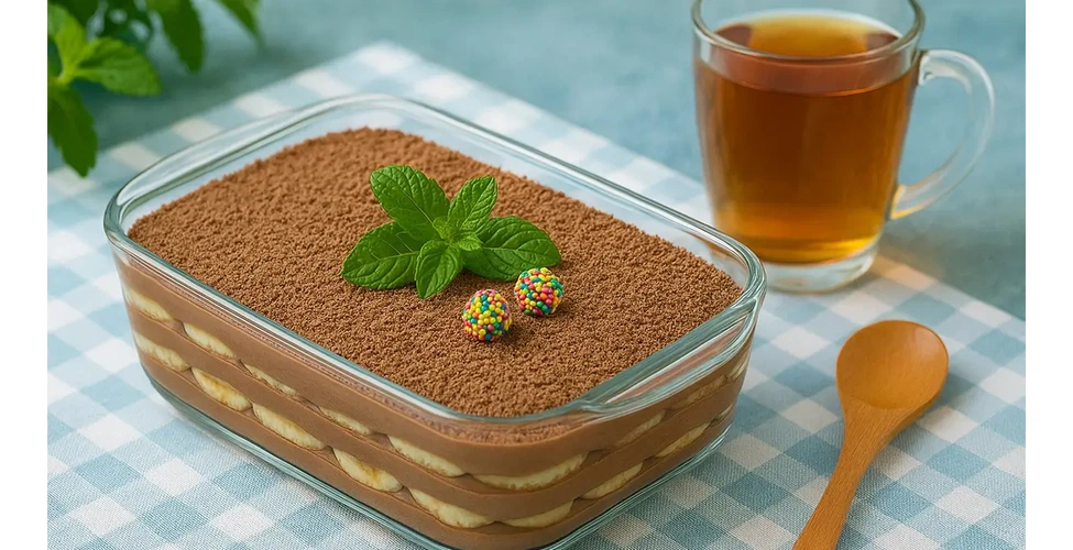 سرو دسر بیسکویتی با چای