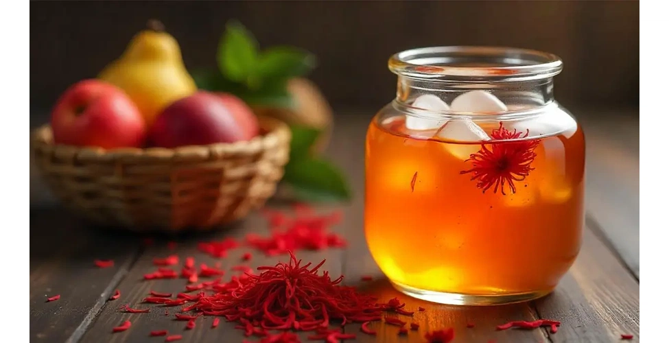 نوشیدنی خنک شربت زعفران