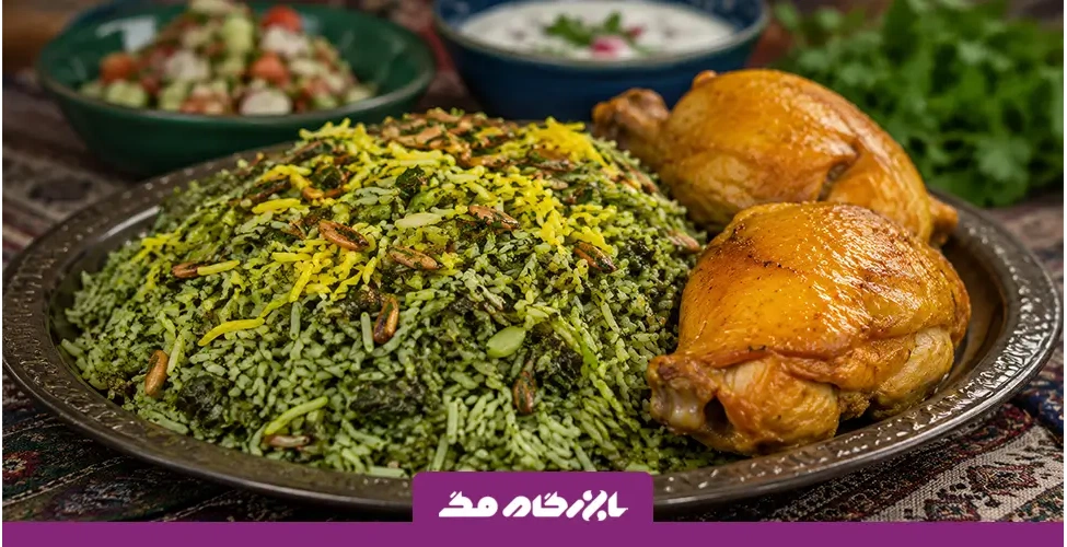 طرز تهیه کاهو پلو با مرغ شیرازی