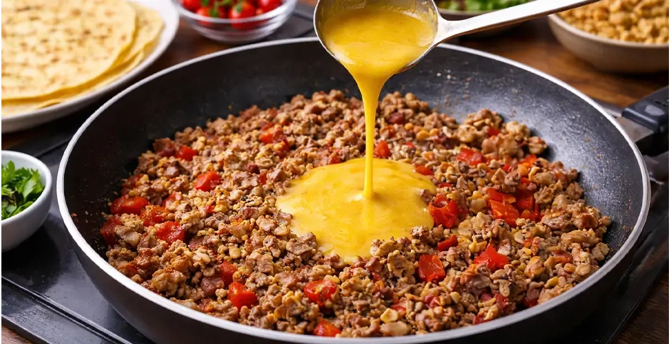 مراحل تهیه بقچه گوشت و گردو