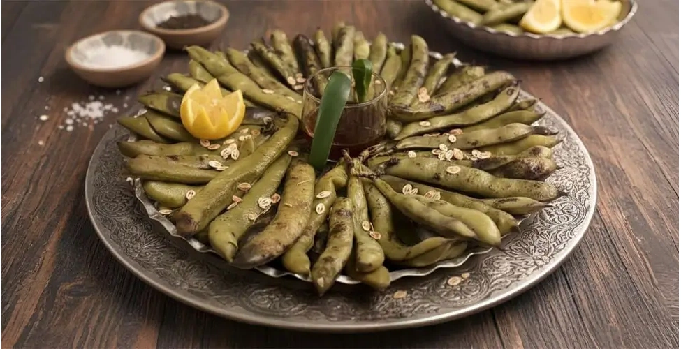 باقلا سبز پخته