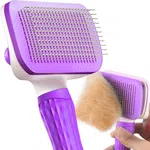 برس گربه و سگ ACE2ACE مدل Self-Cleaning Slicker Brush