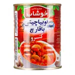 کنسرو لوبیا چیتی با قارچ خوشاب 350 گرمی 
