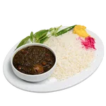چلو قورمه سبزی