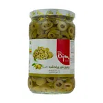 زيتون شور ورقه شده بيژن  630 گرمی