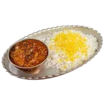 چلو خورشت قیمه بادمجان