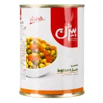 کنسرو مخلوط سبزیجات بیژن 380 گرمی