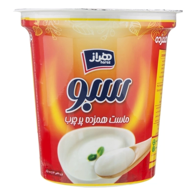 خرید محصول ماست سبو 6 درصد چربی همزده هراز 800 گرمی