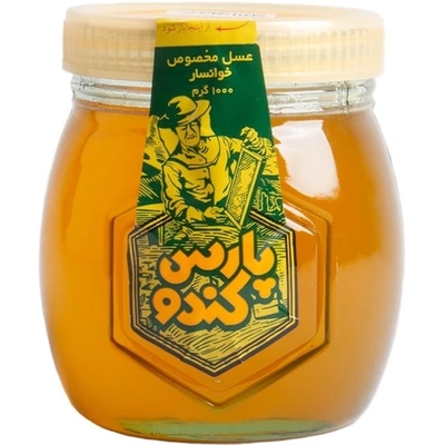 عسل شیشه مخصوص درب پیچی پارس کندو 500 گرم
