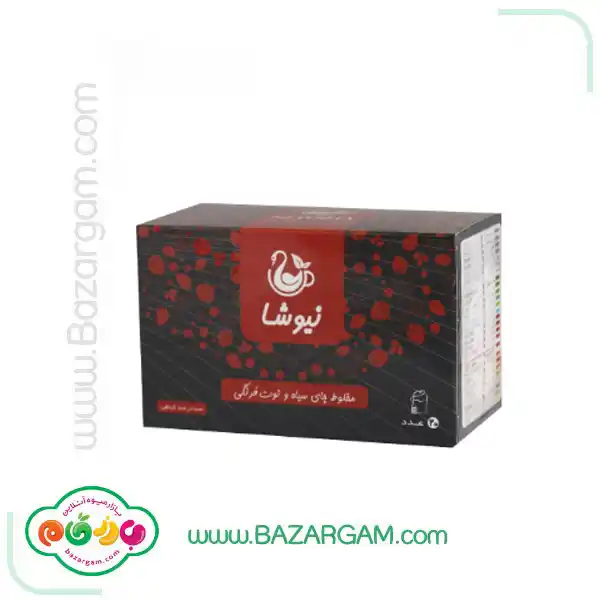 چای مخلوط سیاه و توت فرنگی نیوشا 20 عددی