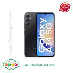 گوشی موبایل سامسونگ مدل Galaxy A34 5G دو سیمکارت ظرفیت 256 گیگابایت و رم 8 گیگا بایت مشکی