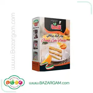 پودر کیک پرتقالی جعبه ای گلها 450 گرمی