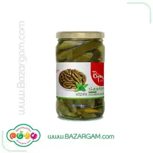 خیارشور شیشه ویژه بیژن 680 گرمی