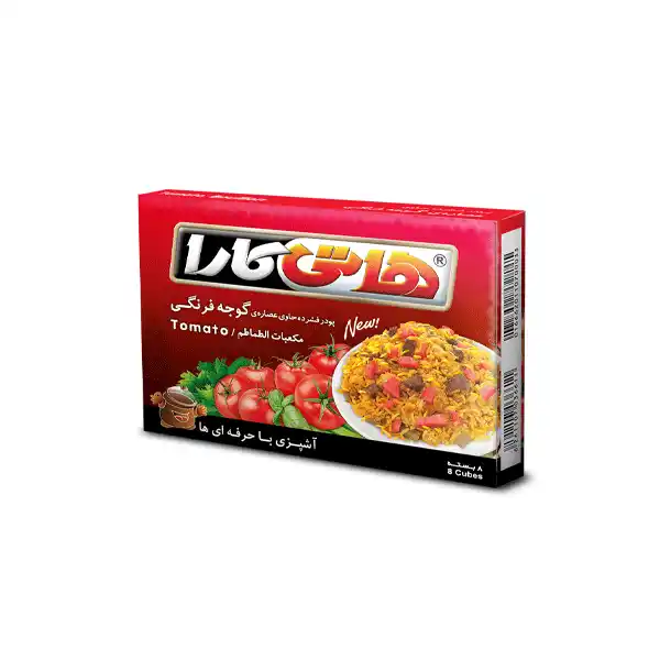 عصاره گوجه فرنگی کیوب 80 گرمی هاتی کارا