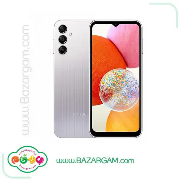 گوشی موبایل سامسونگ مدل Galaxy A14 دو سیم کارت ظرفیت 64 گیگابایت و رم 4 گیگابایت نقره ای